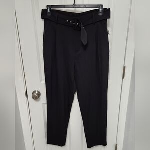 jason wu Women black ankle high waist front pleated pleated pants Size S